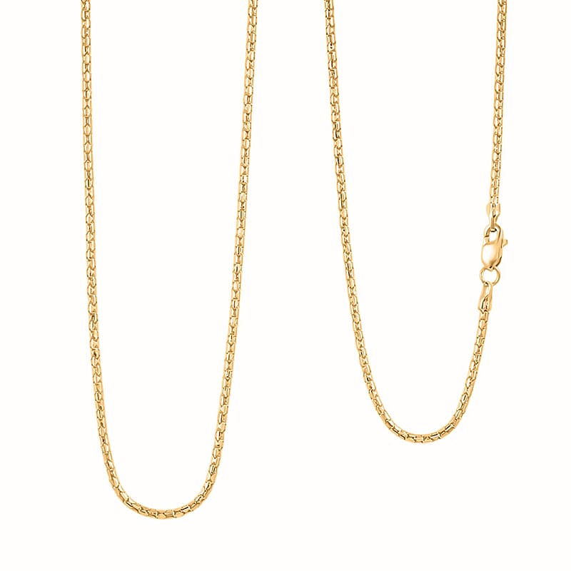 1.5mm Fancy Luca Necklace in 10K Yellow Gold 3.80 Grams 22 Inches