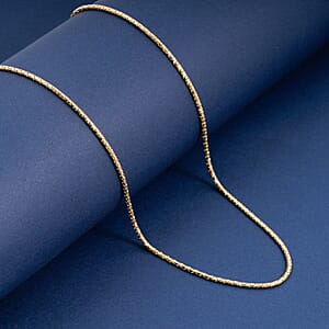 1.5mm Fancy Luca Necklace in 10K Yellow Gold 4.1 Grams 22 Inches