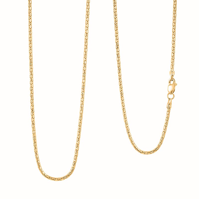1.5mm Fancy Luca Necklace in 10K Yellow Gold 4.4 Grams 24 Inches