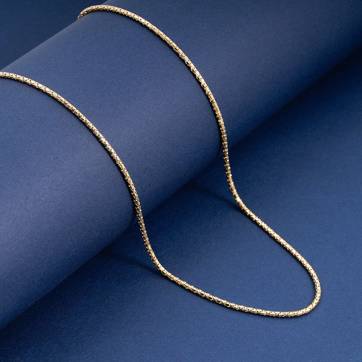 1.5mm Fancy Luca Necklace in 10K Yellow Gold 4.4 Grams 24 Inches image number 1