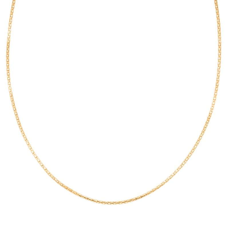 1.5mm Fancy Luca Necklace in 10K Yellow Gold 4.4 Grams 24 Inches