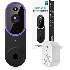 CLOSEOUT 3P Experts Smart Wi-Fi Doorbell Camera - Purple