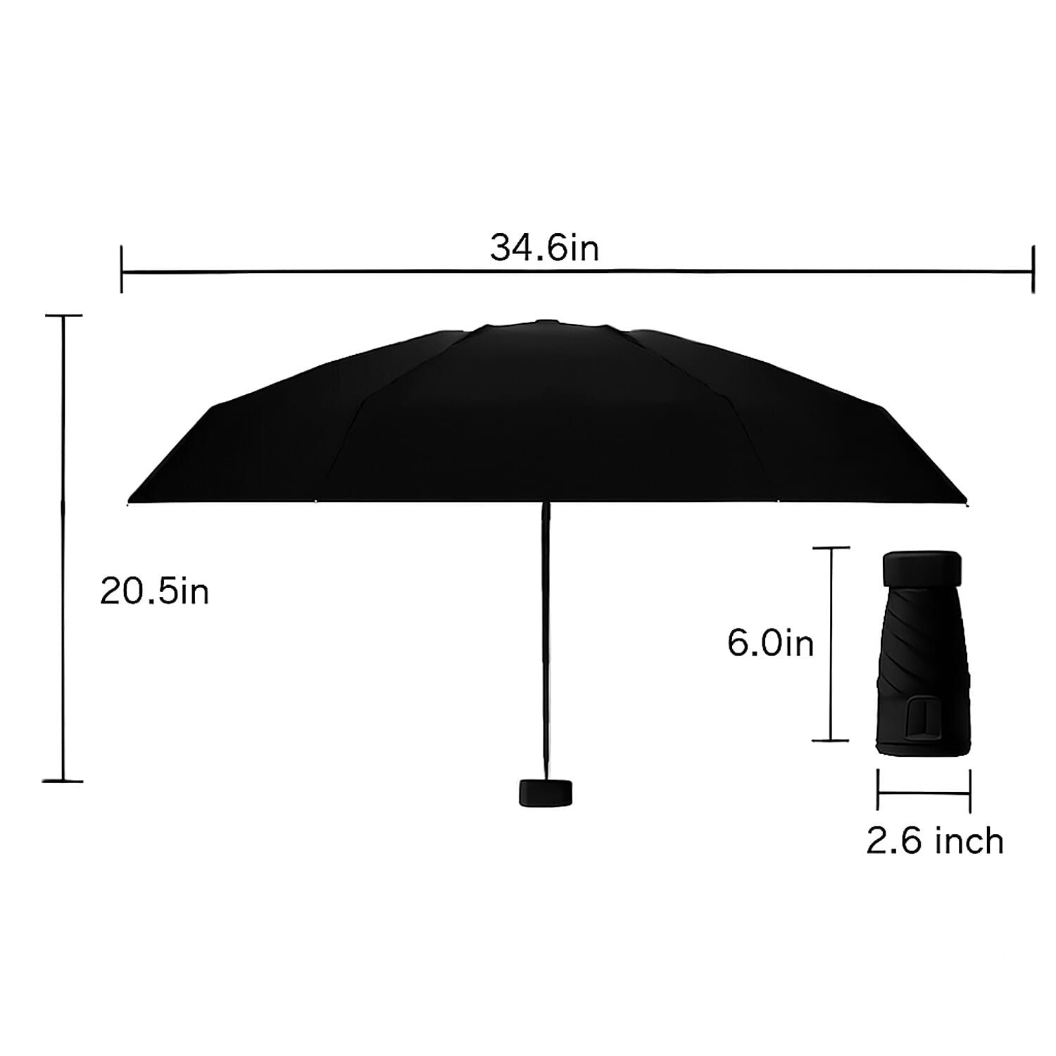 Seamless Outdoors CaprellaPod Umbrella - Black