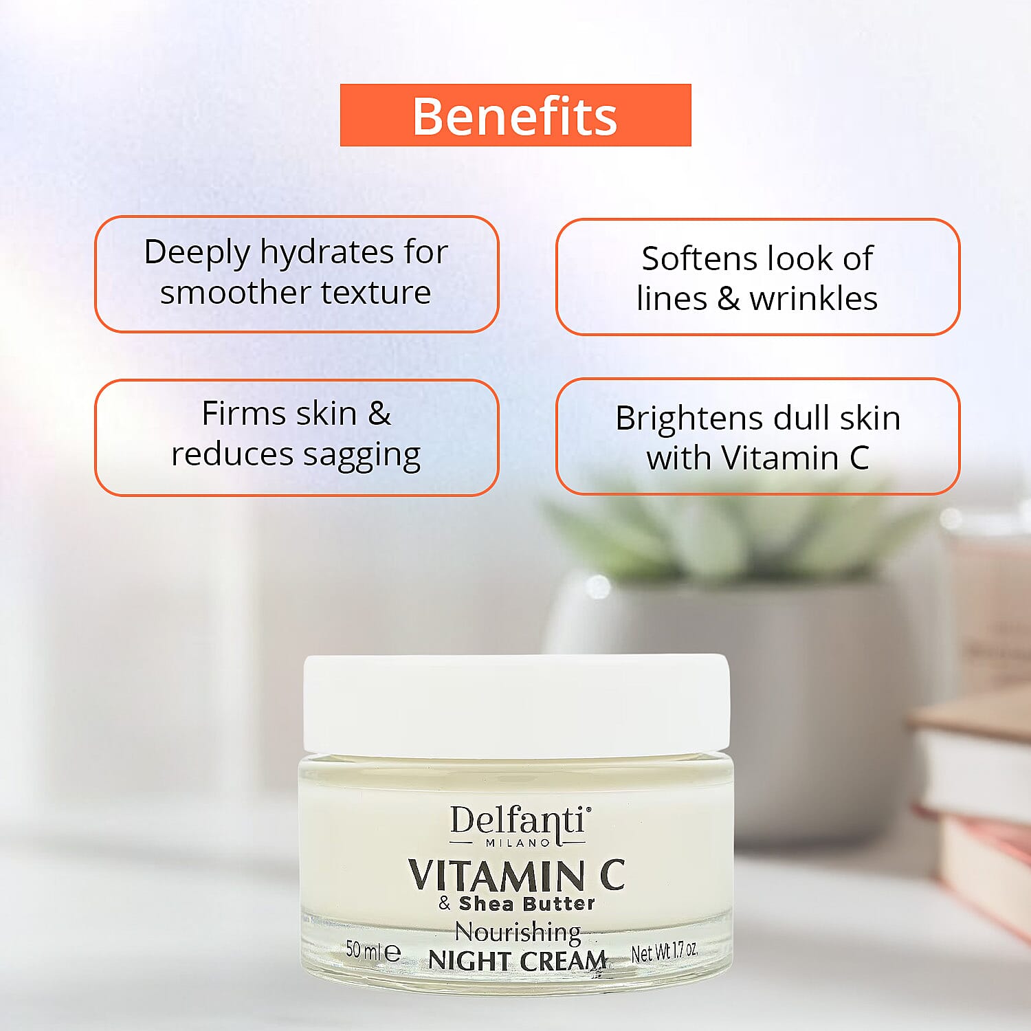 Delfanti Milano Vitamin C & Shea Butter 1.7oz Night Cream