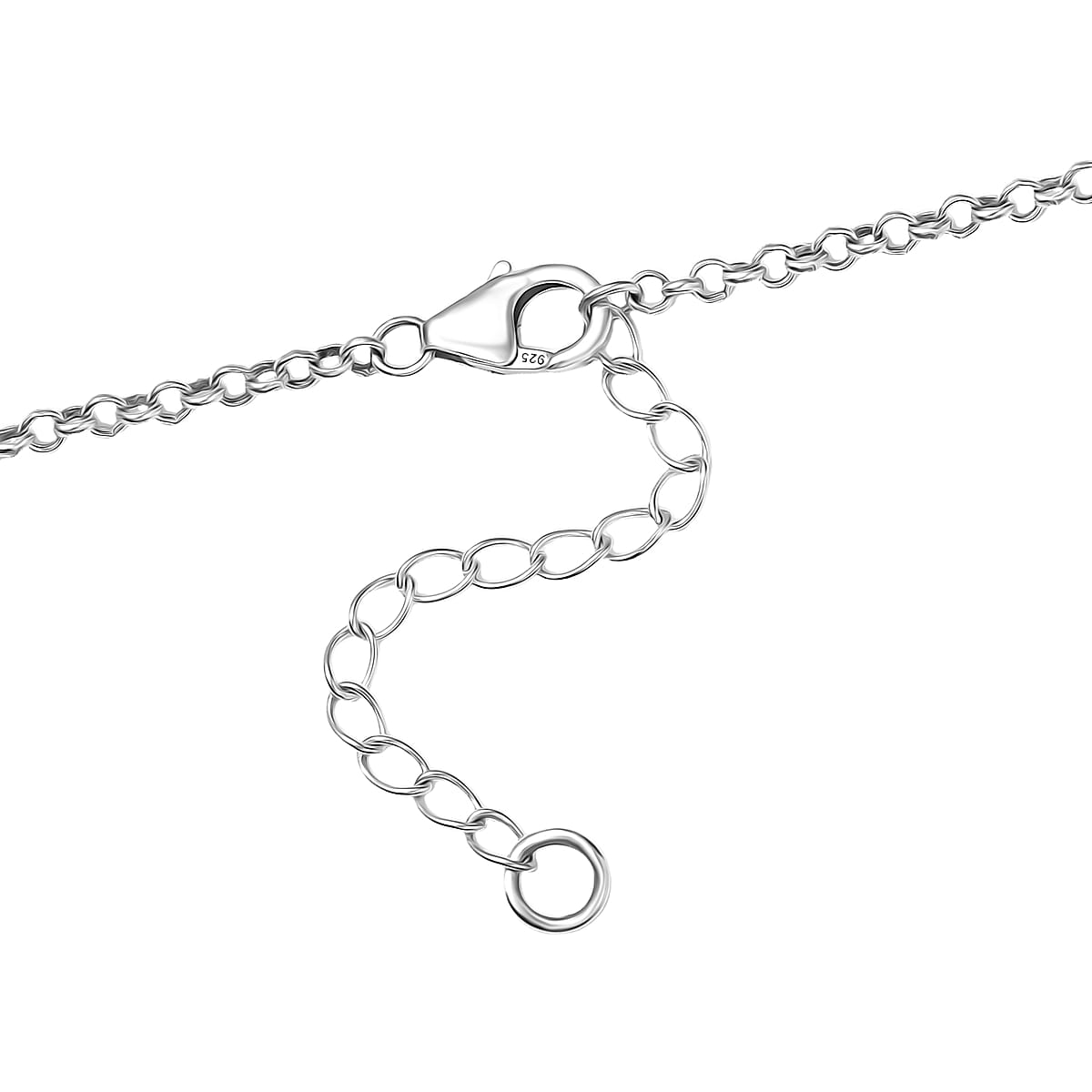 D'Joy Artisan Crafted Premium White Buffalo and Tahoe Nevada Turquoise 21.90 ctw Necklace in Black Oxidised Sterling Silver 18-20 Inches image number 4