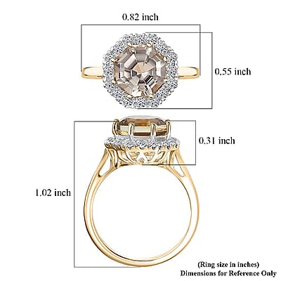 Certified and Appraised AAA Turkizite, Diamond Ring in 10K Yellow Gold 4.50 ctw (Size 12.0)