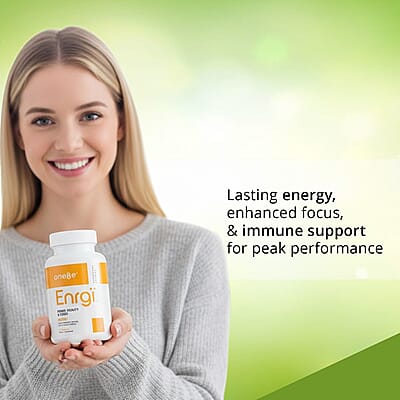 One8e Enrgi Power, Vitality & Focus Supplement (60 Capsules) Made in US