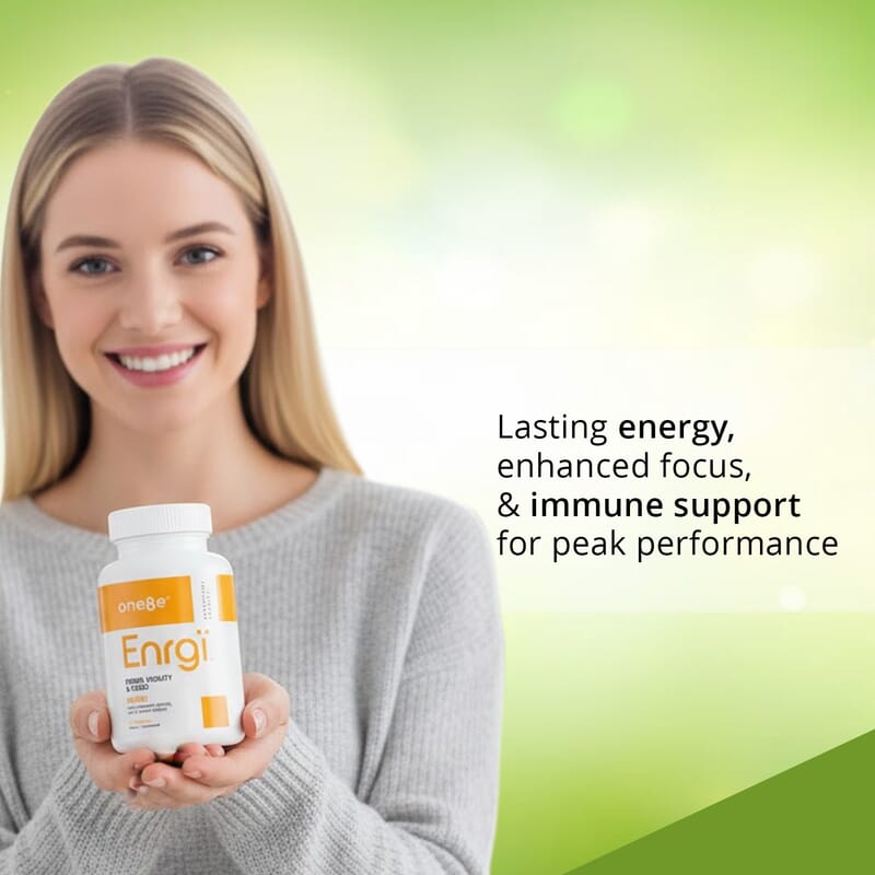 One8e Enrgi Power, Vitality & Focus Supplement (60 Capsules) Made in US