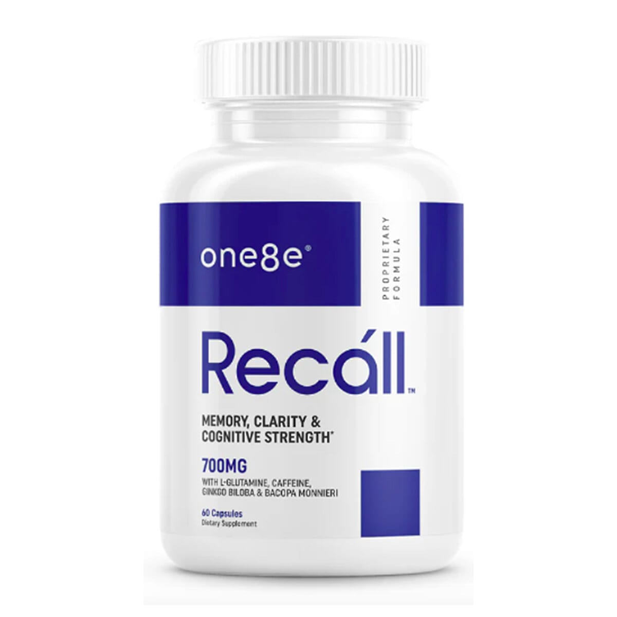 One8e Recall Memory, Clarity and Cognitive Strength Supplement (60 Capsules) Made in US image number 0