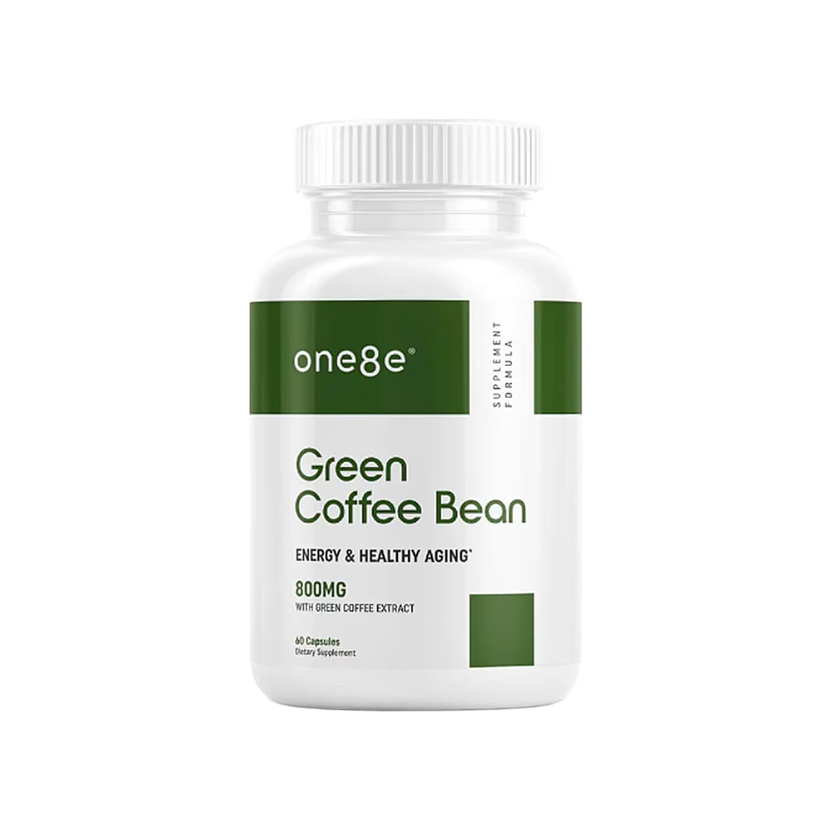 One8e Green Coffee Bean Energy & Healthy Aging Supplement (60 Capsules) Made in US image number 0