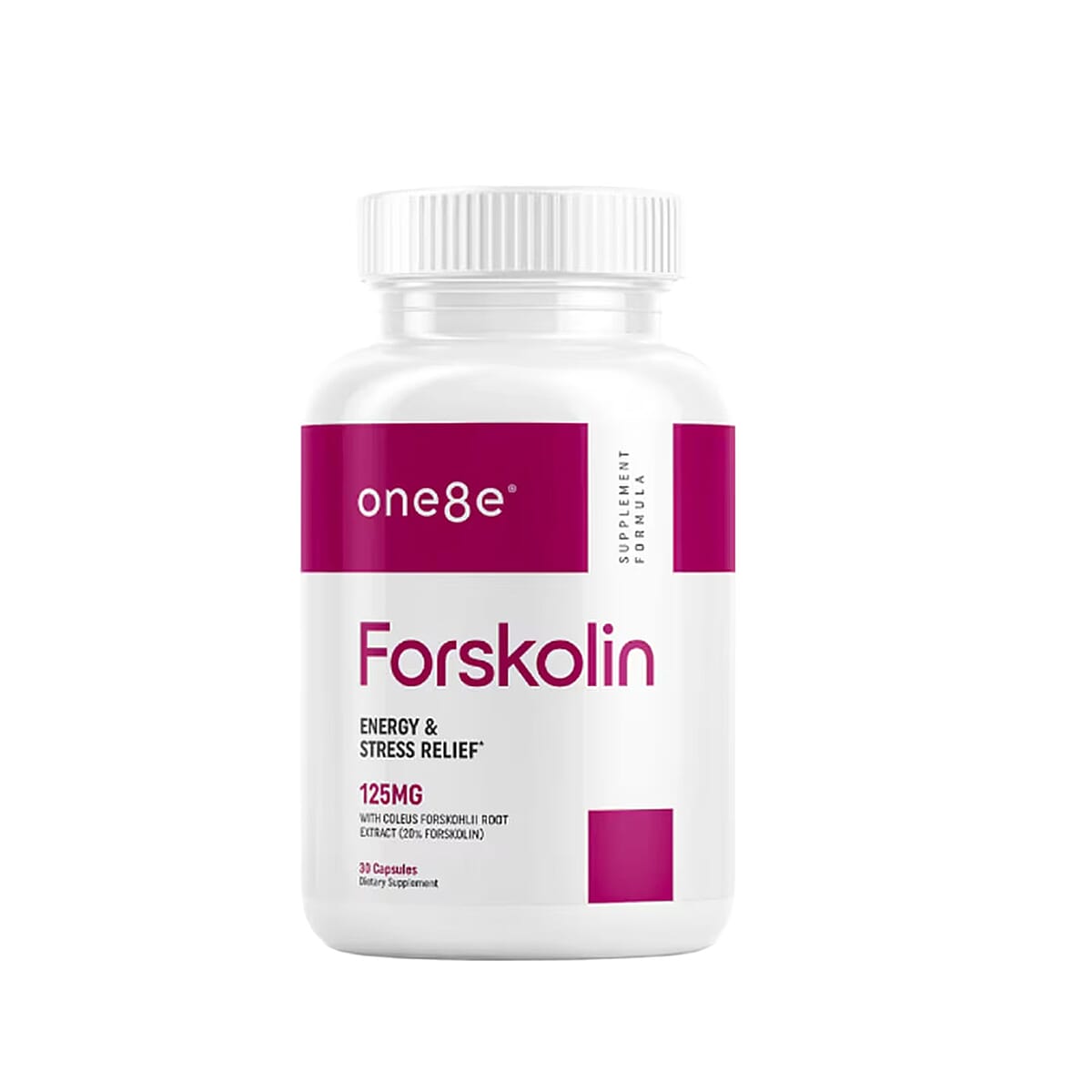 One8e Forsolin Energy & Stress Relief Supplement (60 Capsules) Made in US image number 0