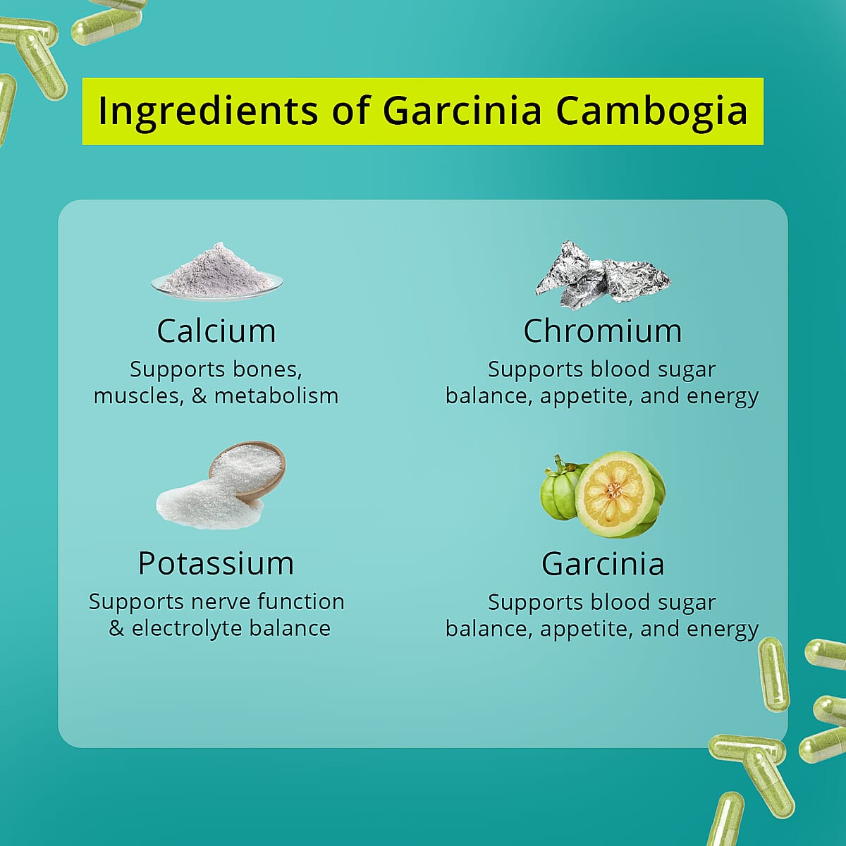 One8e Garcinia Cambogia Mood & Digestion Supplement (60 Capsules) Made in US image number 4