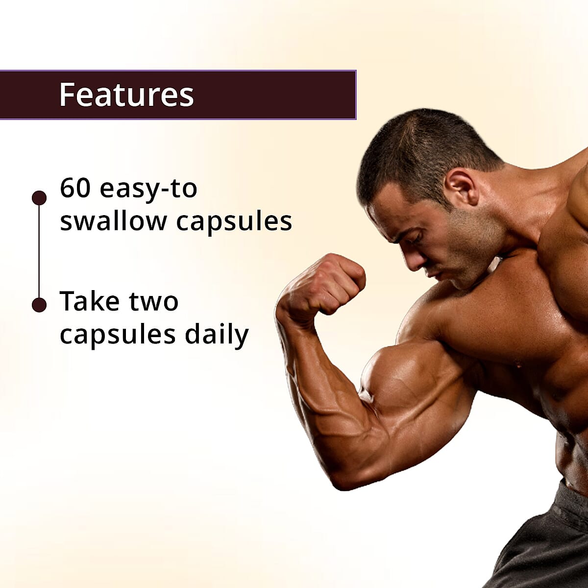One8e Testo Muscle & Libido Supplement (60 Capsules) Made in US image number 2