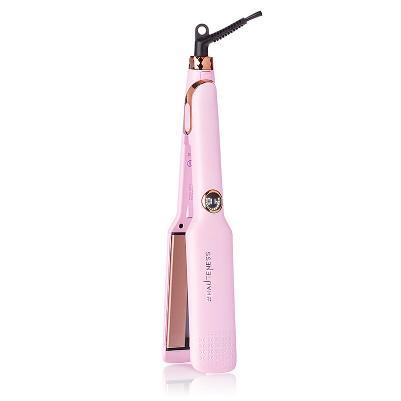 Hauteness 1.5” Digital Flat Iron with Extra Wide Plates & Infrared Technology - Pink