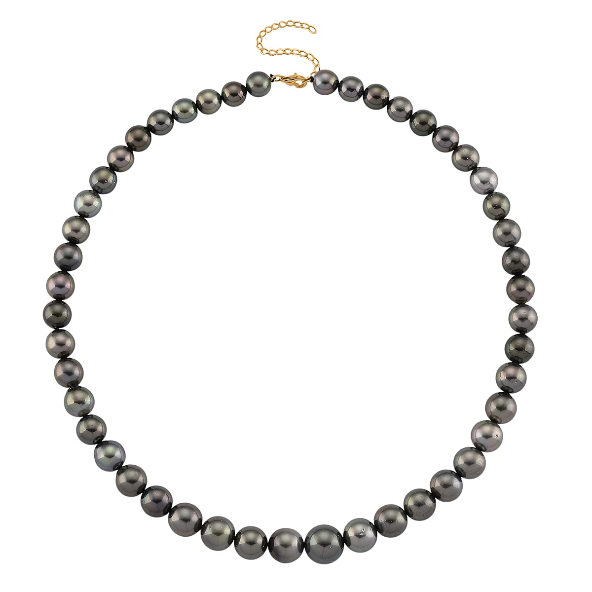 Luxoro Tahitian Pearl Necklace in 10K Yellow Gold 18-20 Inches (Del. in 18-20 Days) image number 2