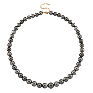 Luxoro Tahitian Pearl Necklace in 10K Yellow Gold 18-20 Inches (Del. in 18-20 Days)