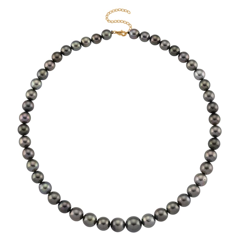 Luxoro Tahitian Pearl Necklace in 10K Yellow Gold 18-20 Inches