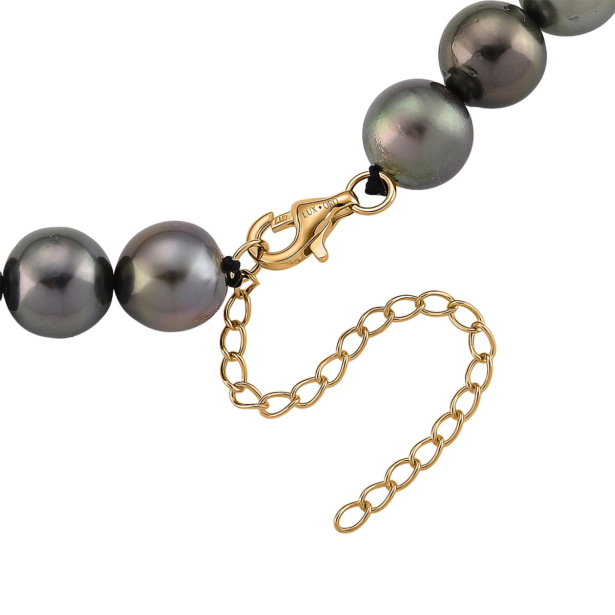 Luxoro Tahitian Pearl Necklace in 10K Yellow Gold 18-20 Inches (Del. in 18-20 Days) image number 4