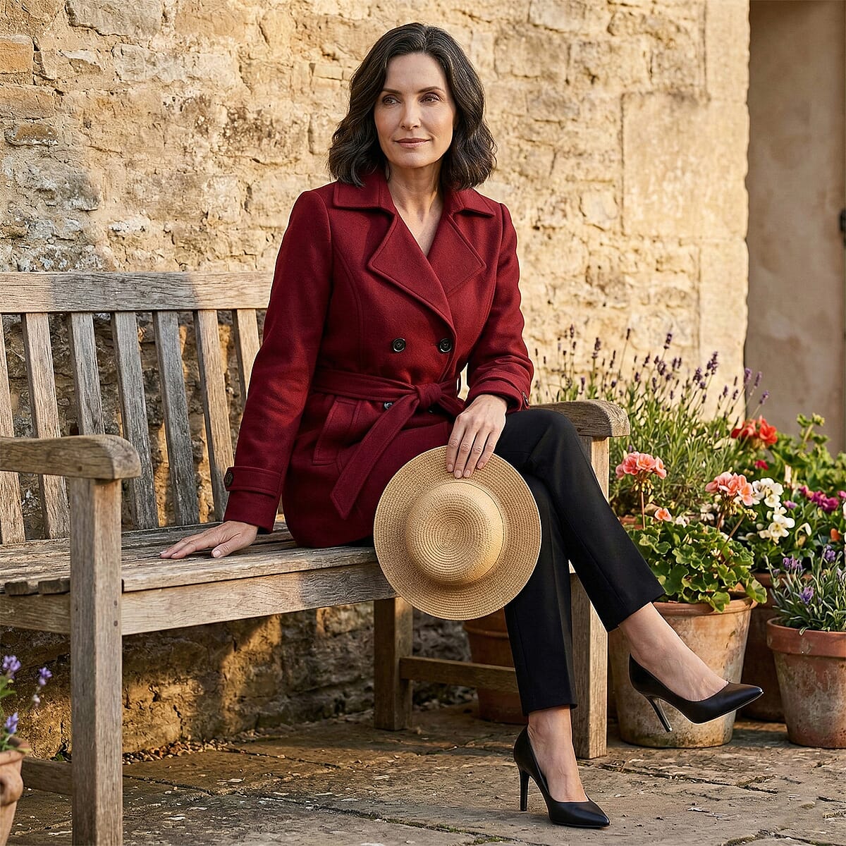 Tamsy Burgundy Ready Stock Jacket - Medium image number 1