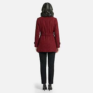 Tamsy Burgundy Ready Stock Jacket - Medium