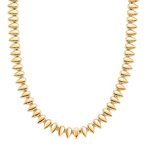 Sculptural Spiked Necklace (20 Inches) in Goldtone