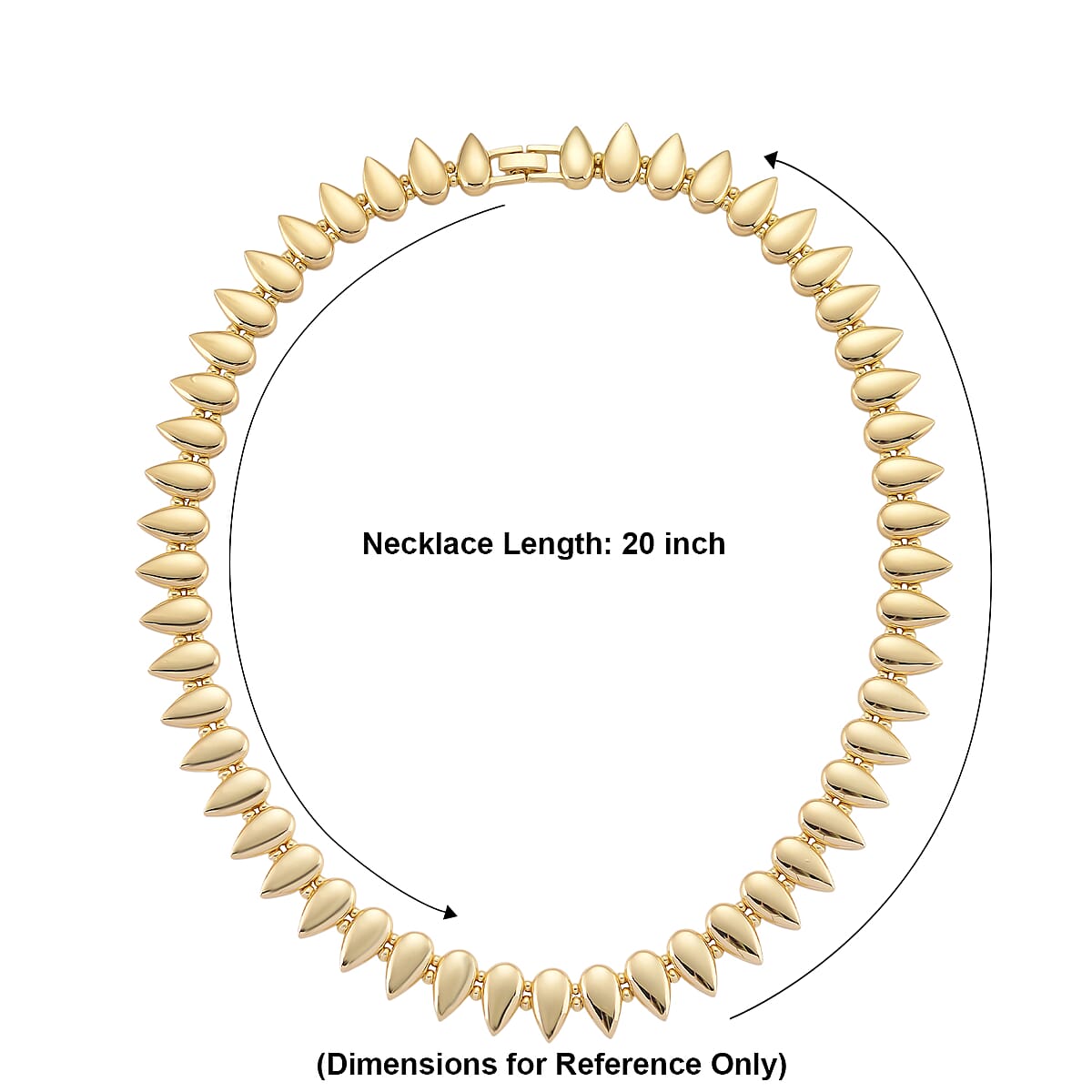 Sculptural Spiked Necklace (20 Inches) in Goldtone image number 5