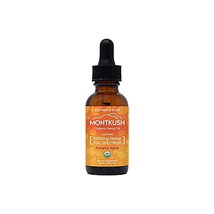 Montkush USDA Organic Seasonal Harvest 1000mg CBD Oil (Pumpkin Spice Limited Edition) 1oz