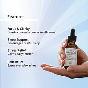 MontKush USDA Organic Natural 500mg CBD Rosin Oil (1oz)