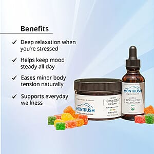 MontKush Daily Calm Combo Full Spectrum Gummies & Rosin Oil  (50 Counts & 1oz)