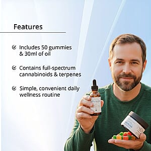 MontKush Daily Calm Combo Full Spectrum Gummies & Rosin Oil  (50 Counts & 1oz)