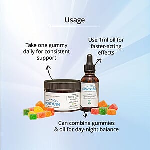 MontKush Daily Calm Combo Full Spectrum Gummies & Rosin Oil  (50 Counts & 1oz)