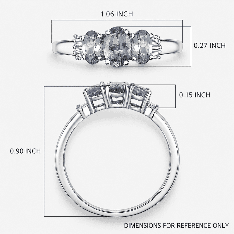 D'Joy Peacock Tanzanite and Diamond 1.10 ctw Ballerina Ring in Rhodium Over Sterling Silver (Size 7.0)
