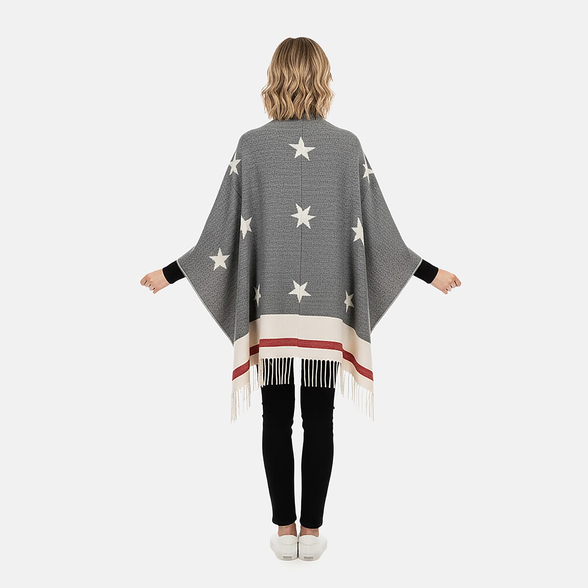 Hurley Beige Americana Knit Ruana image number 1