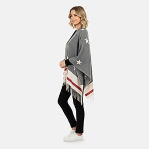 Hurley Beige Americana Knit Ruana