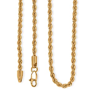 Rope Chain Necklace in 22K Yellow Gold 4.36 Grams 20 Inches