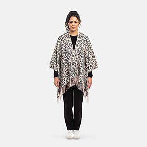 Hurley Grey Cheetah Knit Ruana