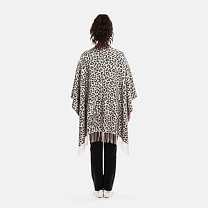 Hurley Grey Cheetah Knit Ruana