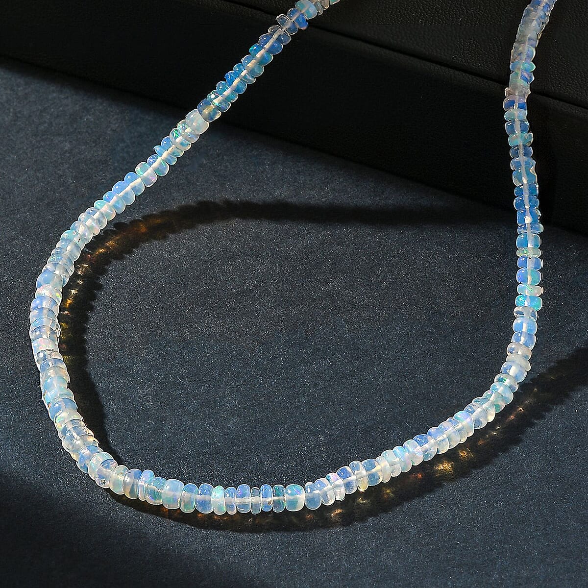 D'Joy Ethiopian Welo Opal 37.00 ctw Beaded Necklace in 18K Vermeil Yellow Gold Over Sterling Silver 18-20 Inches image number 1