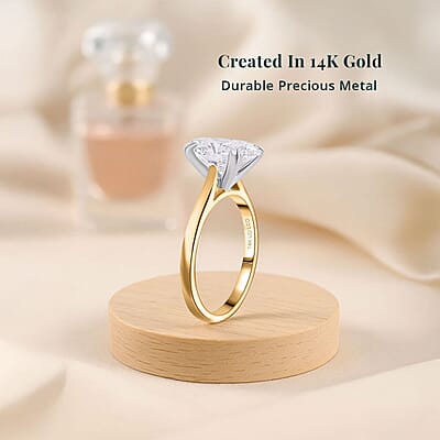Luxuriant Lab Grown Diamond G VS 3.00 ctw Ring in 14K Yellow Gold (Size 10.0)