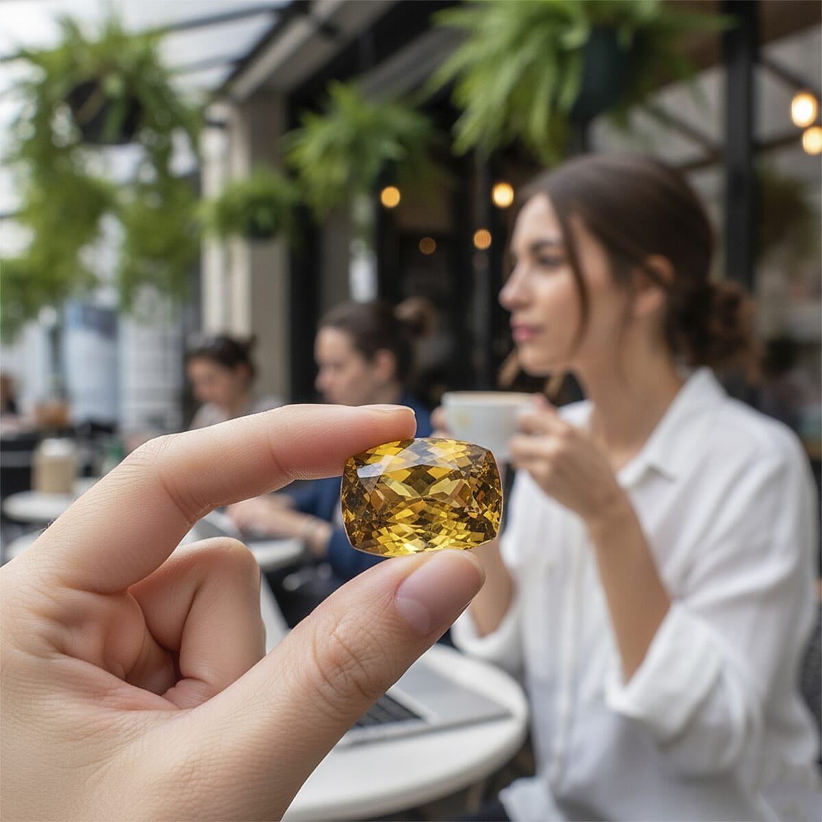 AAAA Sphene (Cush 8x6mm) 1.60 ctw image number 1