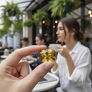 AAAA Sphene (Cush 8x6mm) 1.60 ctw