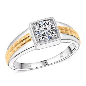 10K Yellow Gold Luxuriant Lab Grown Diamond (VS2) Men's Ring (Size 10.5) 1.00 ctw