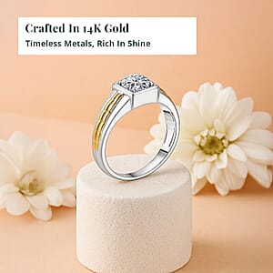 10K Yellow Gold Luxuriant Lab Grown Diamond (VS2) Men's Ring (Size 11.5) 1.00 ctw