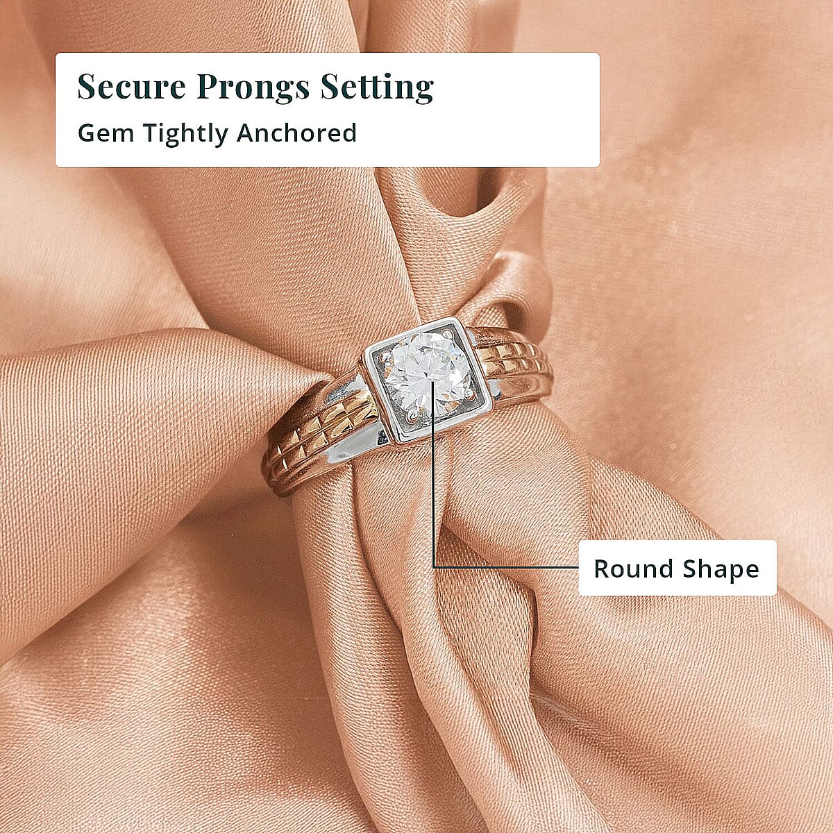 10K Yellow Gold Luxuriant Lab Grown Diamond (VS2) Men's Ring (Size 9.5) 1.00 ctw image number 4