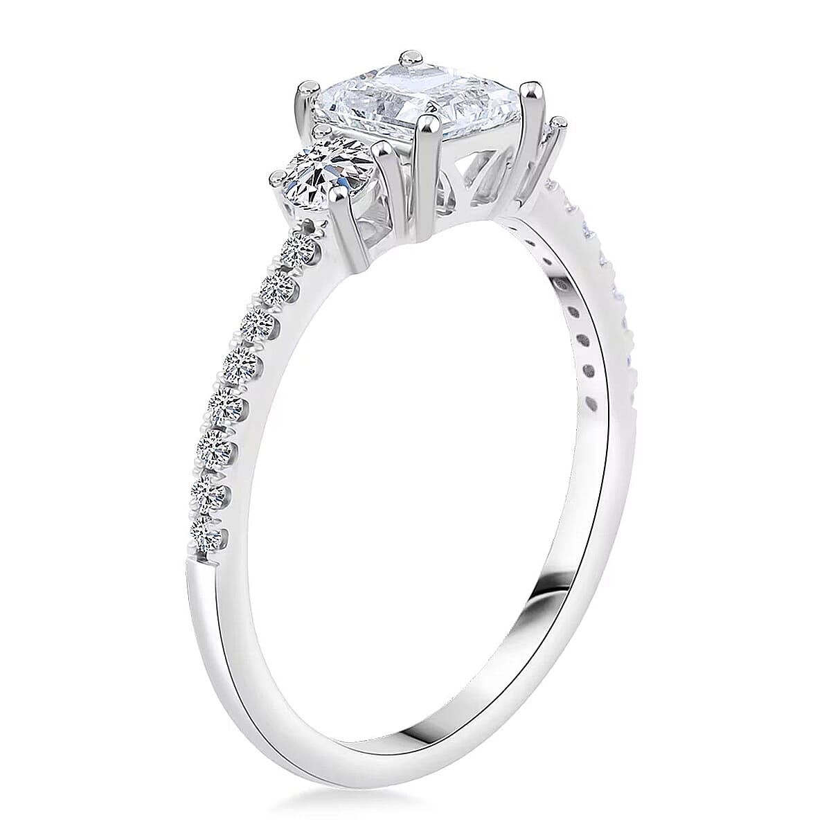 Luxuriant Lab Grown Diamond G VS 1.00 ctw Ring in 14K White Gold (Size 5.0) image number 7