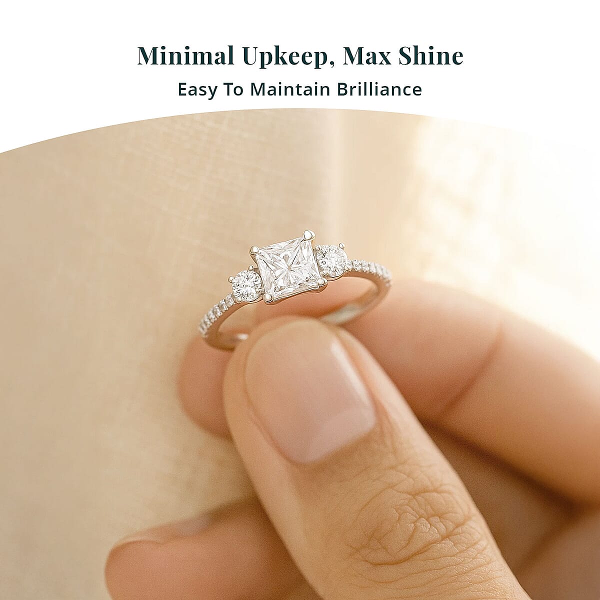 Luxuriant Lab Grown Diamond G VS 1.00 ctw Ring in 14K White Gold (Size 7.0) image number 5