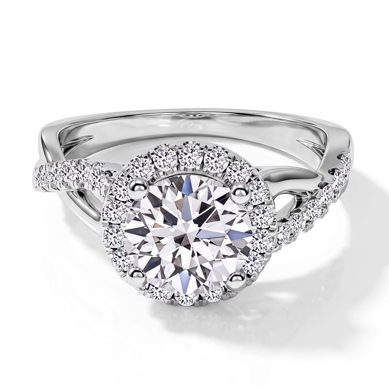 IGI Certified Luxuriant Lab Grown Diamond G VS 2.50 ctw Ring in 14K White Gold (Size 10.0)