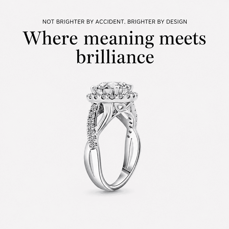 IGI Certified Luxuriant Lab Grown Diamond G VS 2.50 ctw Ring in 14K White Gold (Size 10.0)