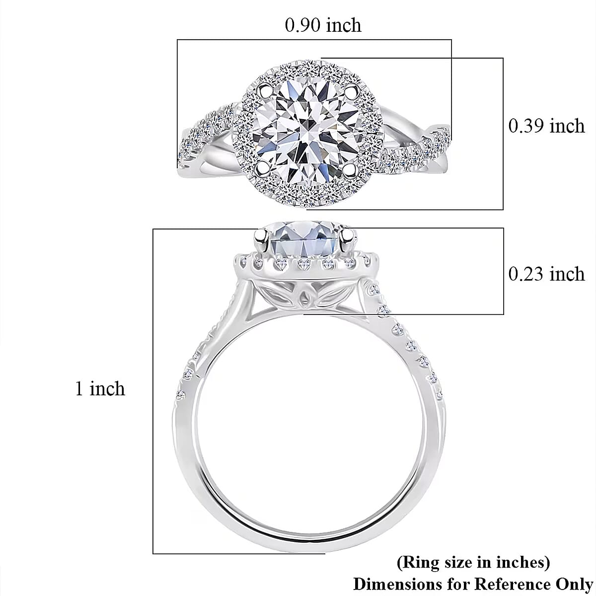 IGI Certified Luxuriant Lab Grown Diamond G VS 2.50 ctw Ring in 14K White Gold (Size 10.0) image number 6