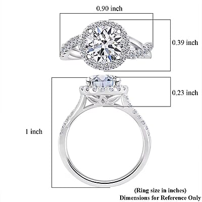 IGI Certified Luxuriant Lab Grown Diamond G VS 2.50 ctw Ring in 14K White Gold (Size 10.0)